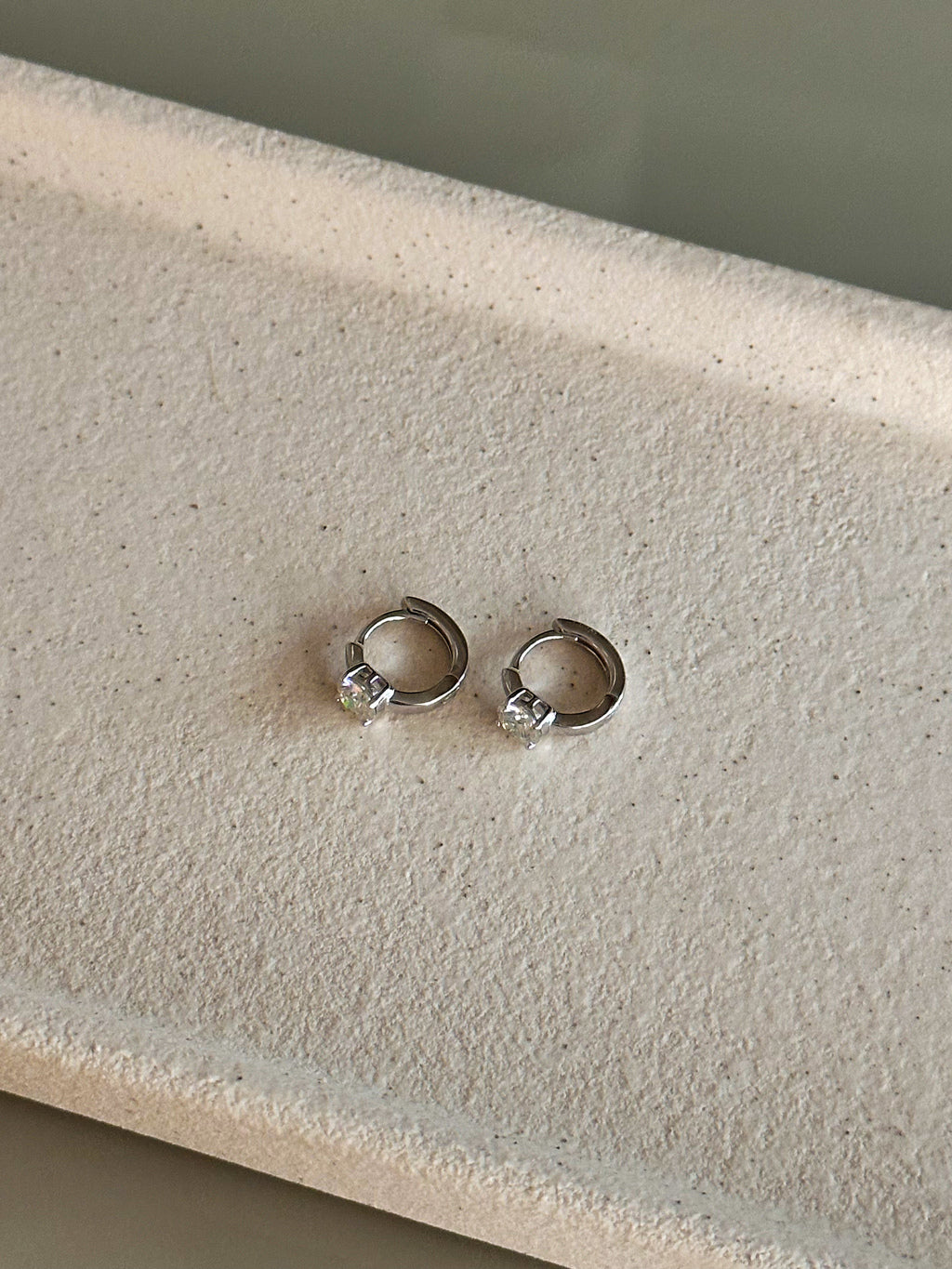 Brinco Argola Nick Moissanite Prata 925