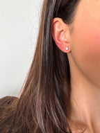 Brinco Esme Moissanite 4mm Prata 925