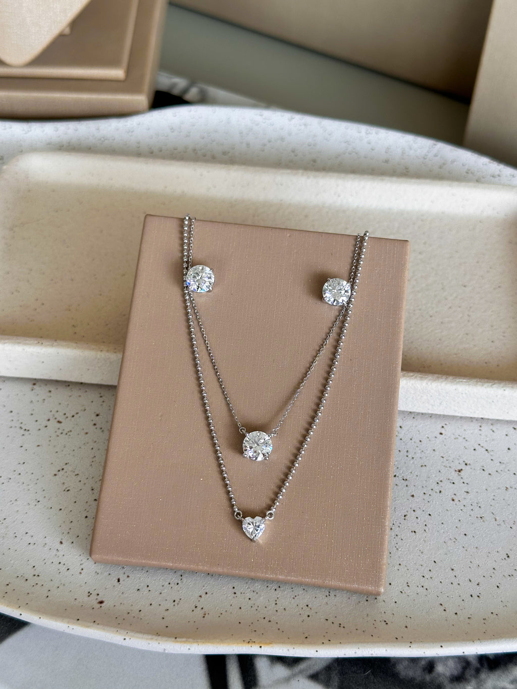 Colar Amelia Moissanite Prata 925
