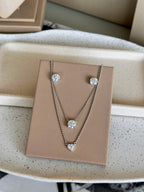 Colar Amelia Moissanite Prata 925