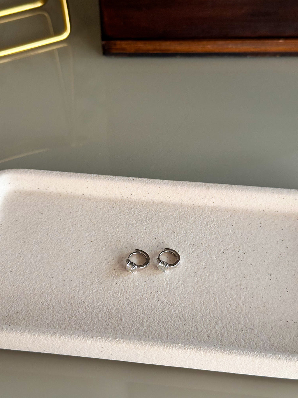 Brinco Argola Nick Moissanite Prata 925