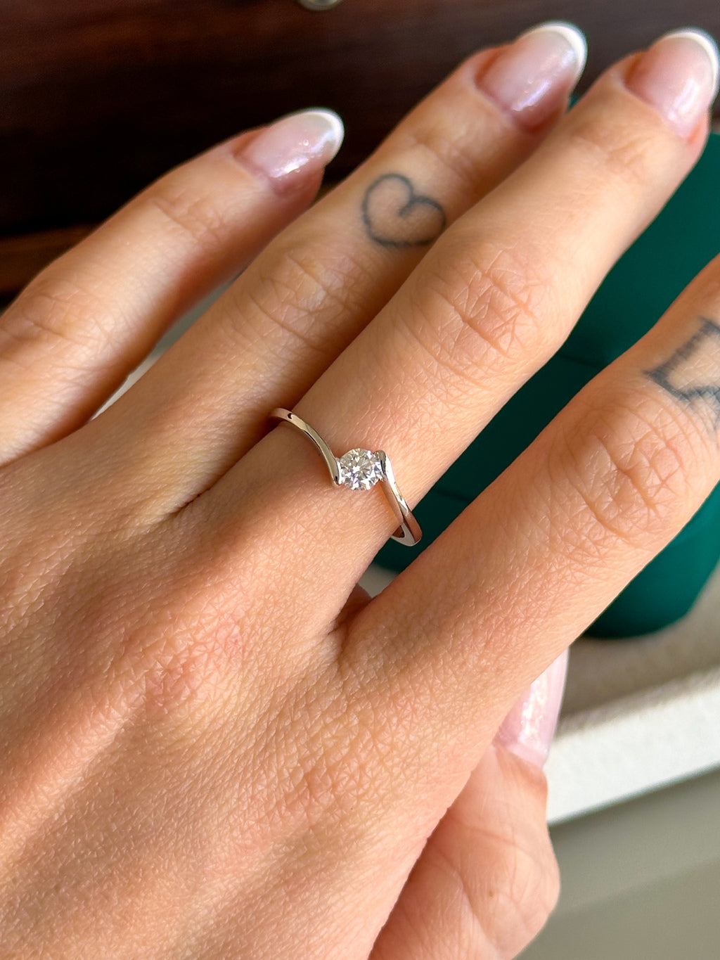 Anel Sollene Moissanite Prata 925