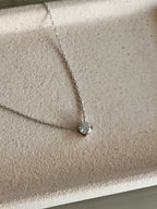 Colar Clair Zircônia Cristal 5mm Prata 925