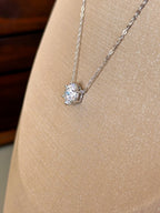 Colar Esme Moissanite 8mm Prata 925