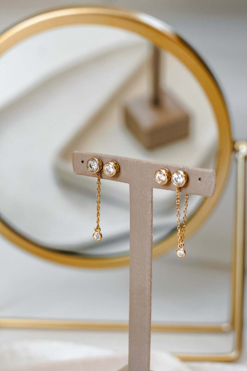 Brinco Stella Round Moissanite Prata 925