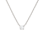 Colar Esme Moissanite 5mm Prata 925