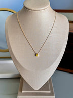 Colar Gota Yellow Prata 925