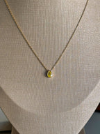 Colar Gota Yellow Prata 925