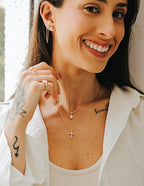 Brinco Stella Round Moissanite Prata 925