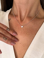 Colar Amelia Moissanite Prata 925