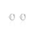 Brinco Argola Essenza Flor Prata 925