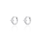 Brinco Argola Essenza Flor Prata 925