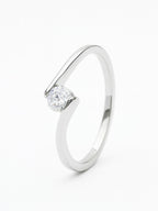 Anel Sollene Moissanite Prata 925