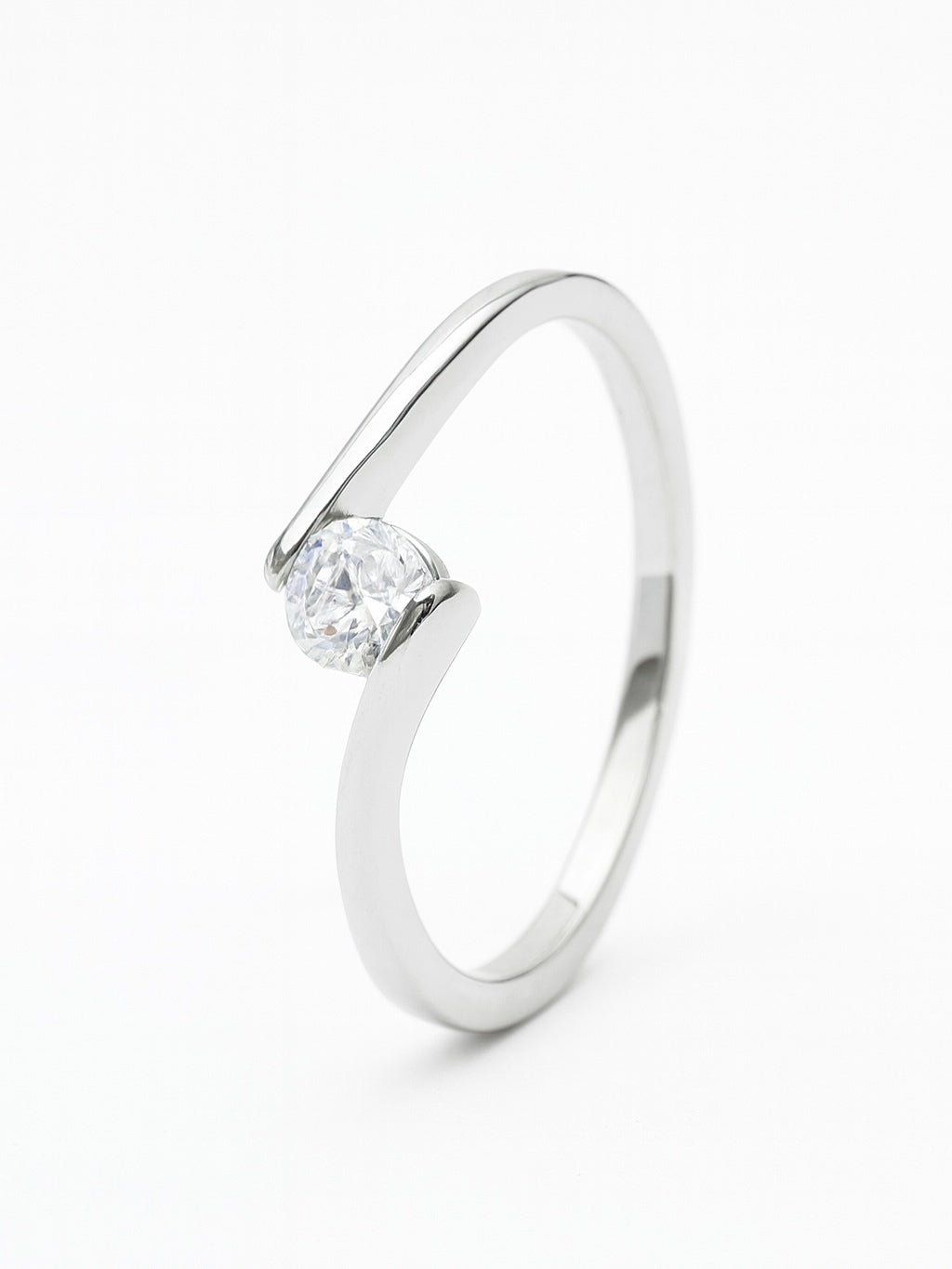 Anel Sollene Moissanite Prata 925