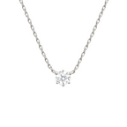 Colar Esme Moissanite 6,5mm Prata 925