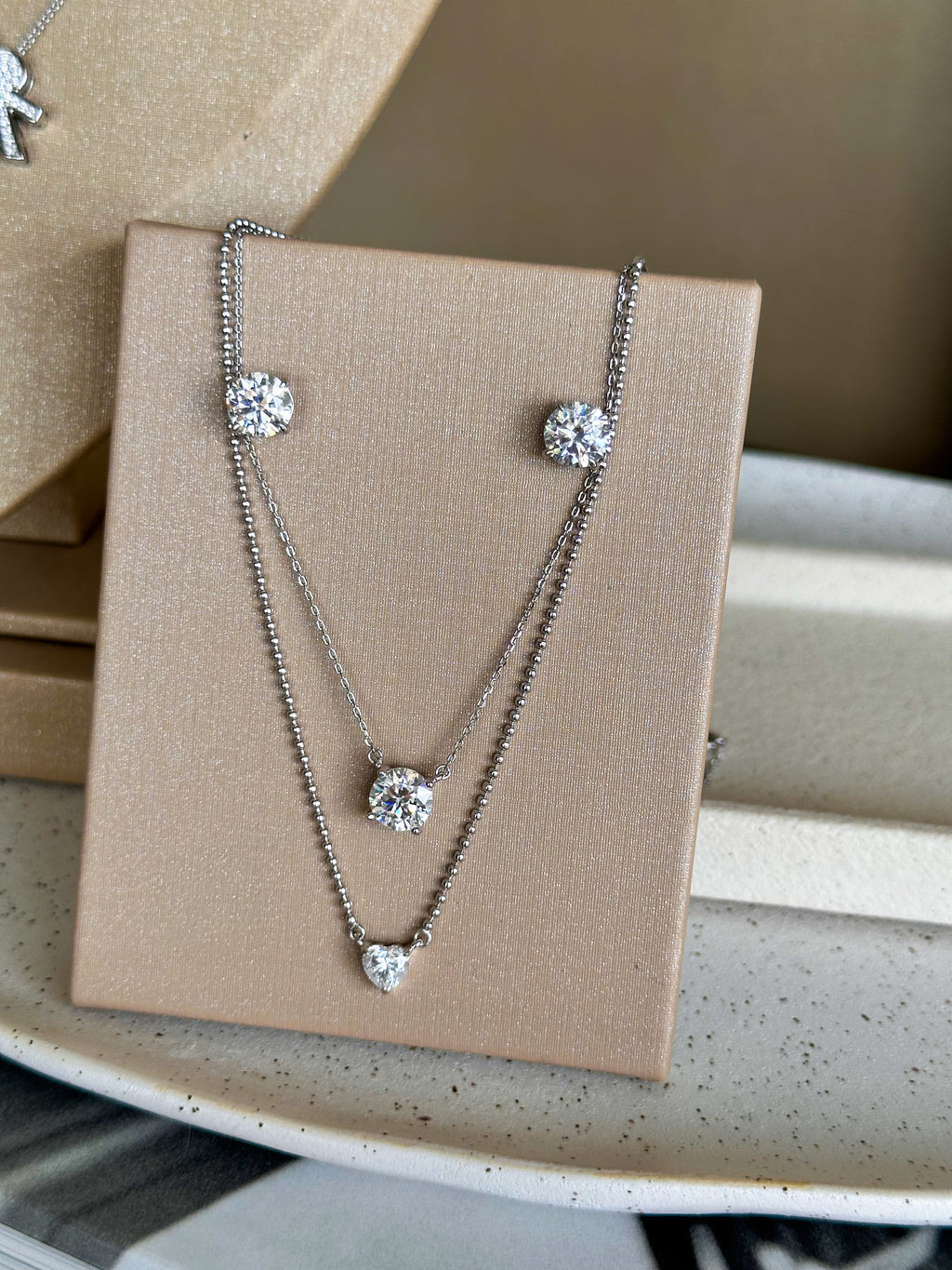 Colar Amelia Moissanite Prata 925