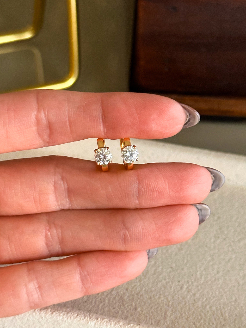 Brinco Argola Nick Moissanite Prata 925