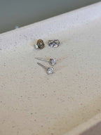 Brinco Esme Moissanite 4mm Prata 925