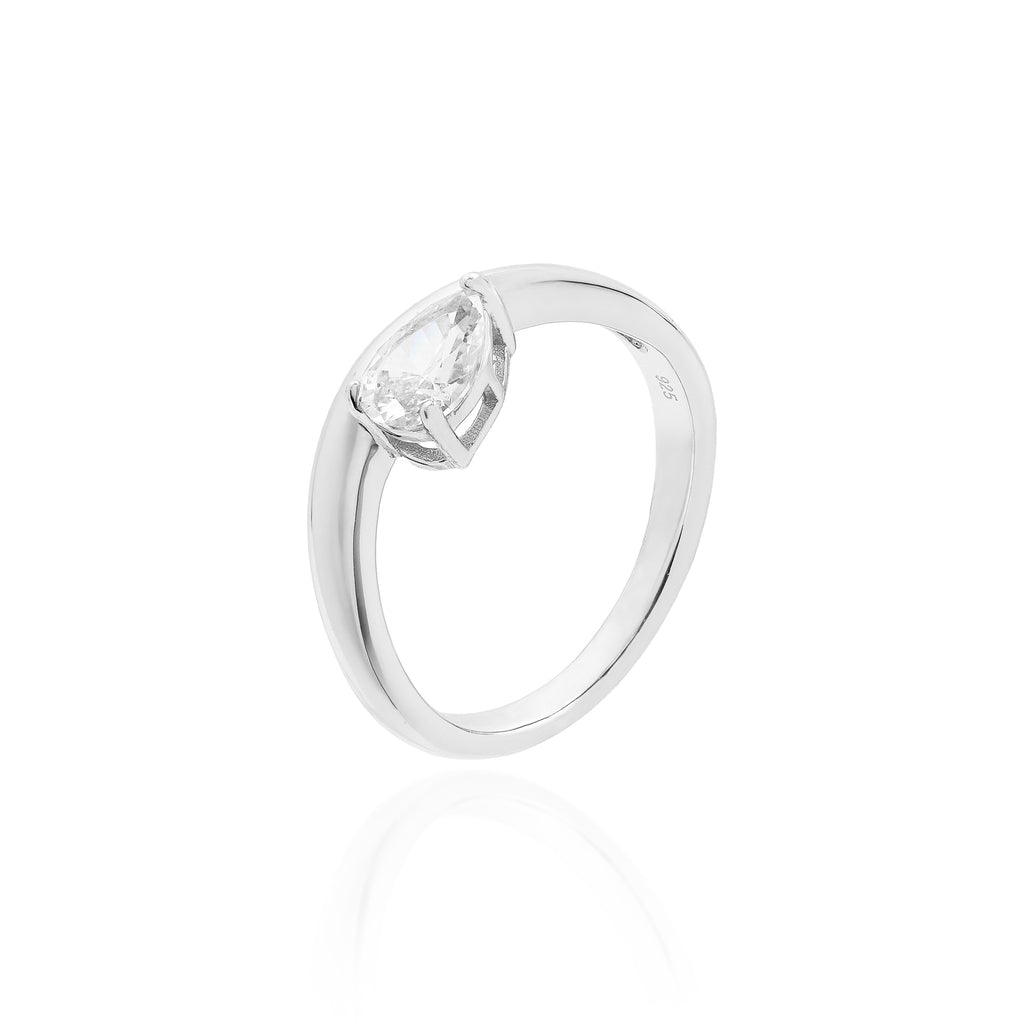 Anel Gota Prata 925