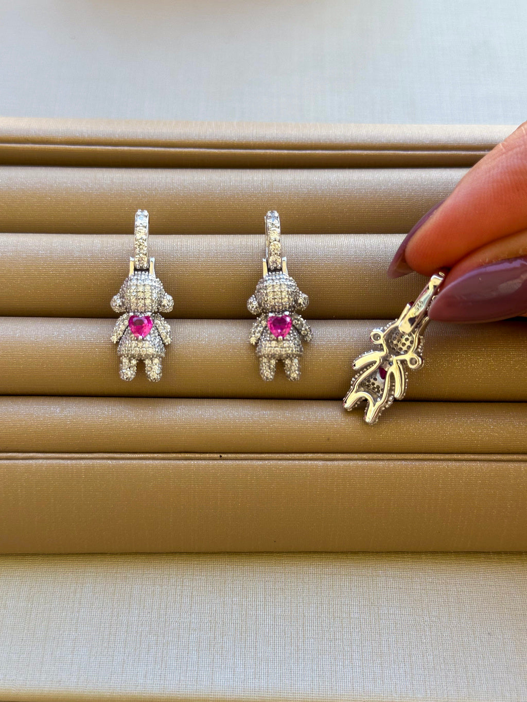 Pingente Pink Prata 925