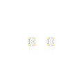 Brinco Clair Zircônia Cristal 8mm Prata 925