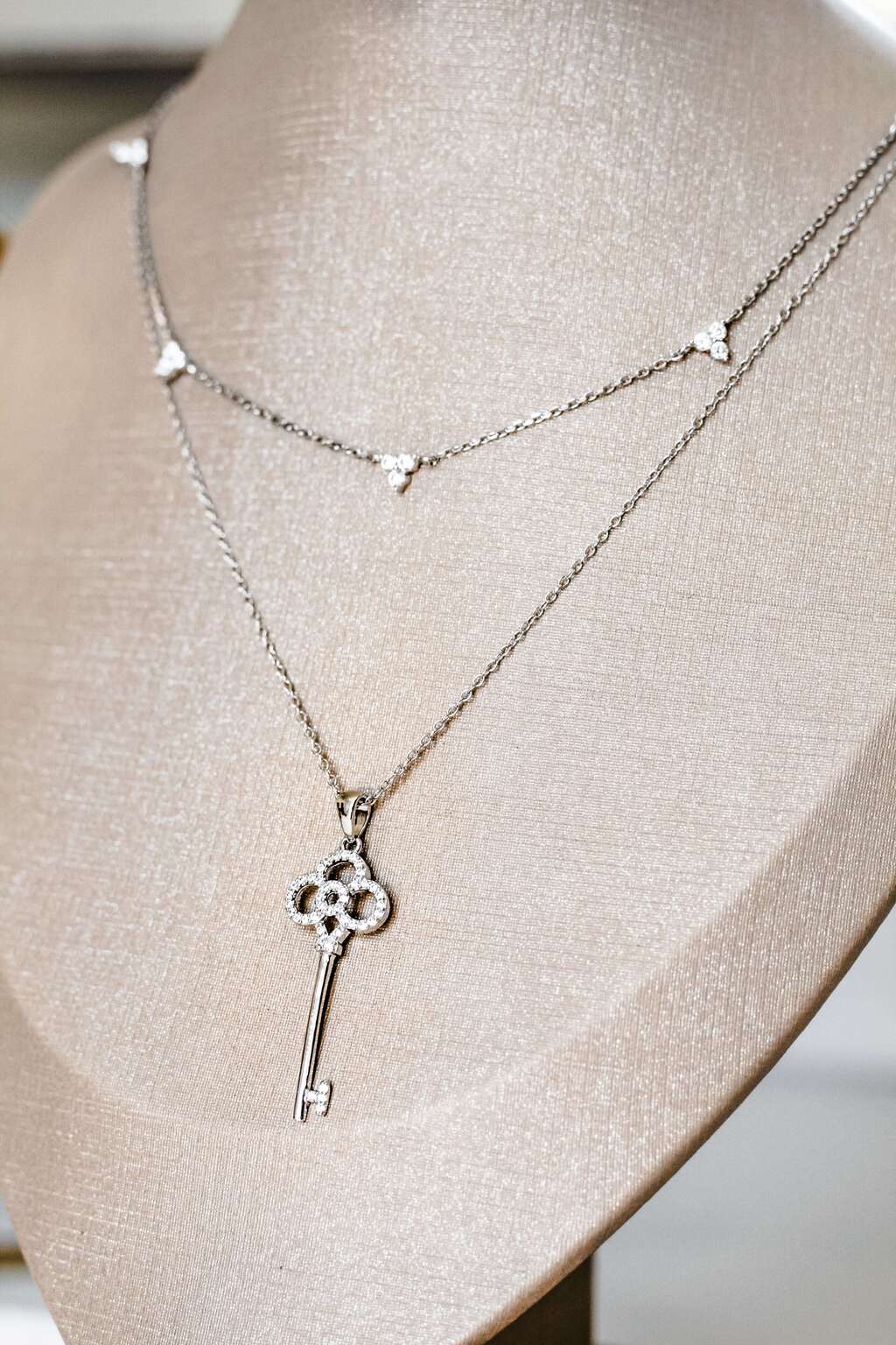 Colar Essenza Chiave Prata 925