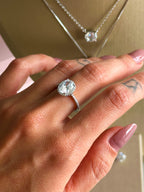 Anel Heather Zircônia Cristal Prata 925