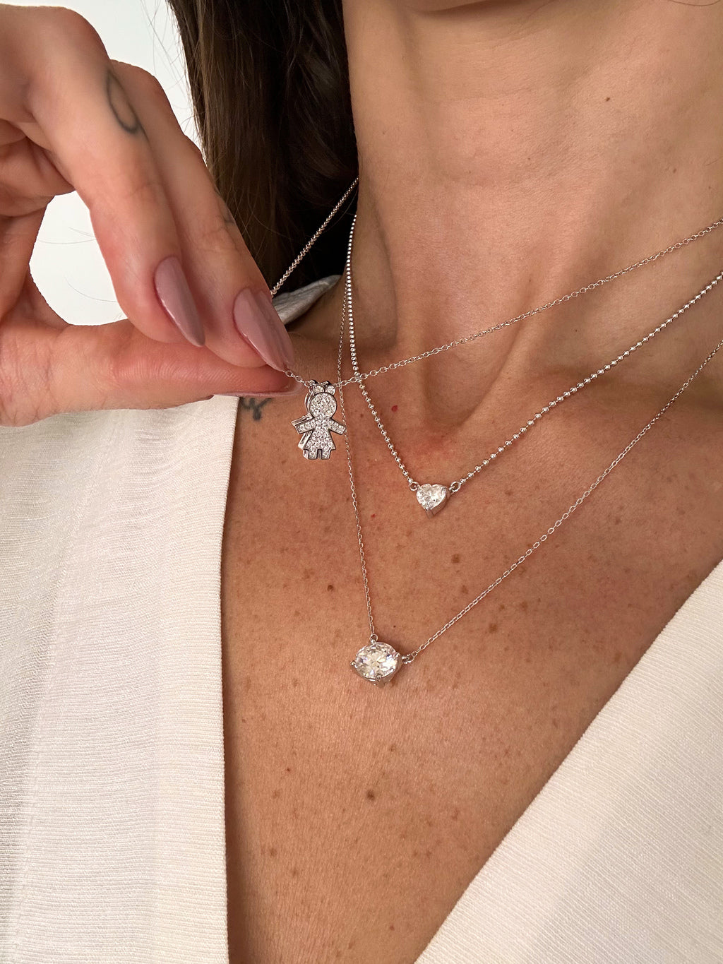 Colar Lia Moissanite Prata 925