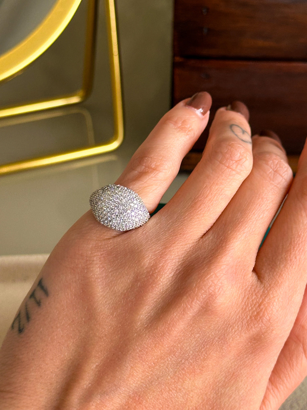 Anel Lume Prata 925 - “pinky ring”