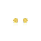 Brinco Clair Yellow Fancy Prata 925