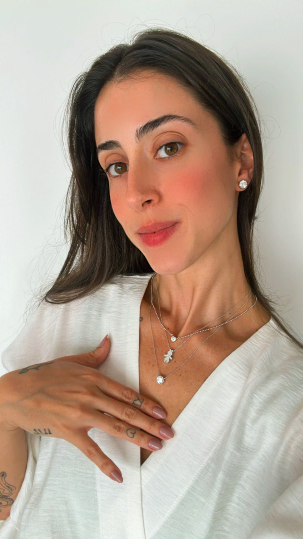 Colar Amelia Moissanite Prata 925