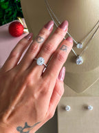 Anel Heather Zircônia Cristal Prata 925