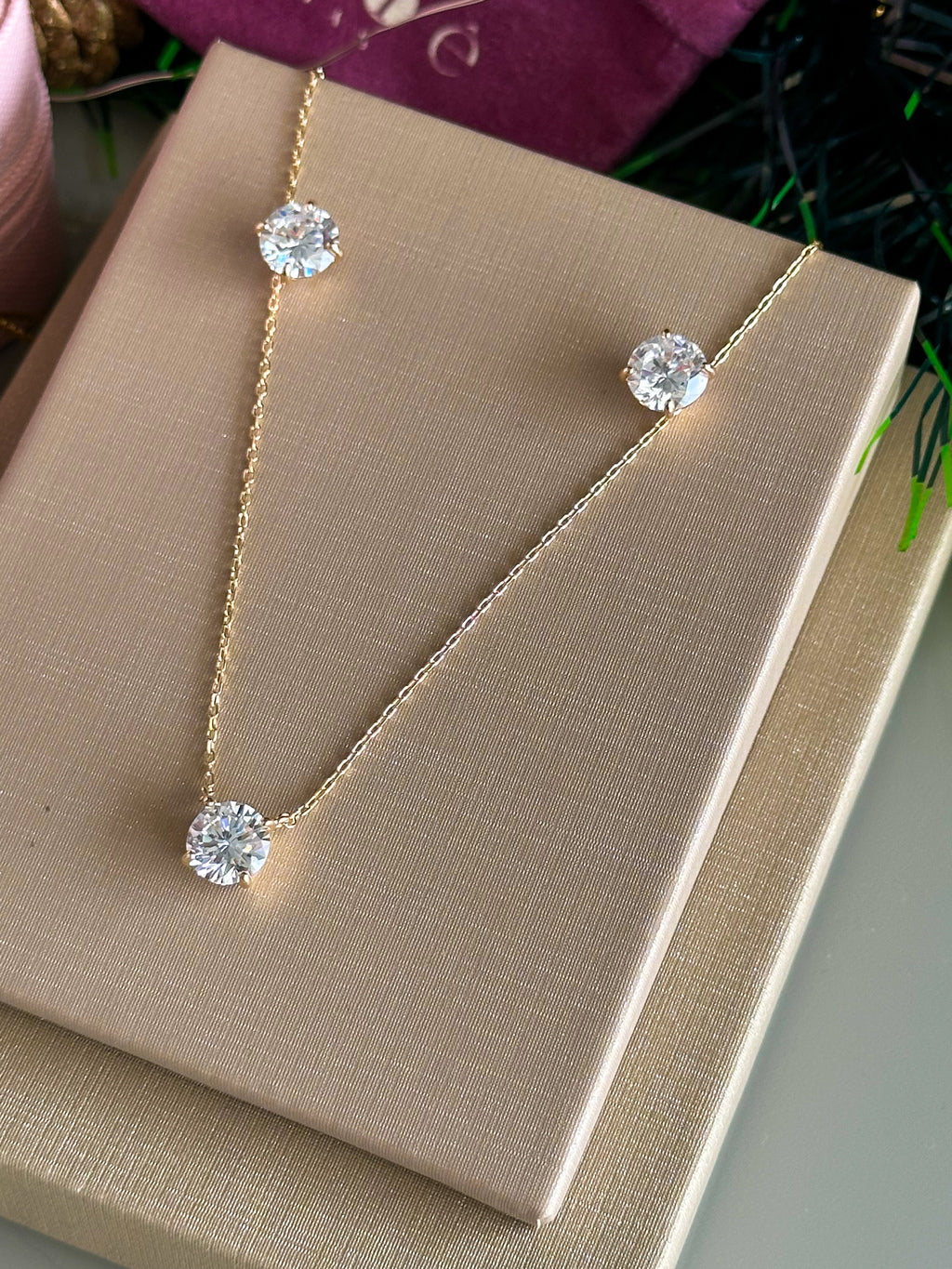 Colar Clair Zircônia Cristal 8mm Prata 925