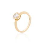 Anel Stella Round Moissanite Prata 925