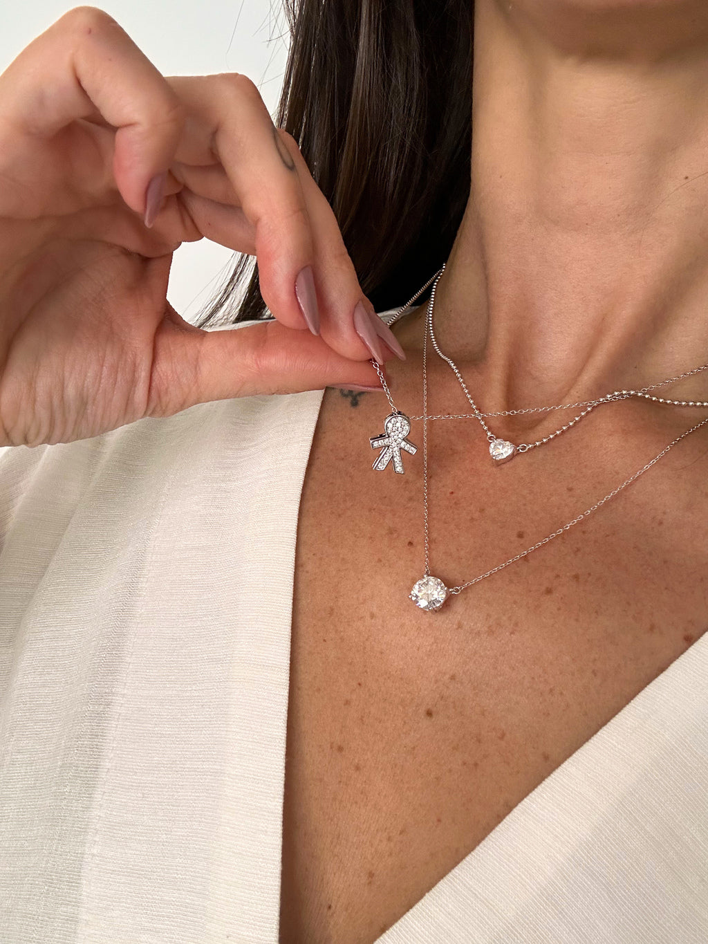 Colar Noah Moissanite Prata 925