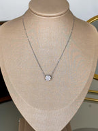 Colar Esme Moissanite 8mm Prata 925