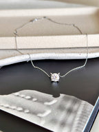 Colar Esme Moissanite 8mm Prata 925