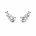 Brinco Earcuff Moissanite Prata 925