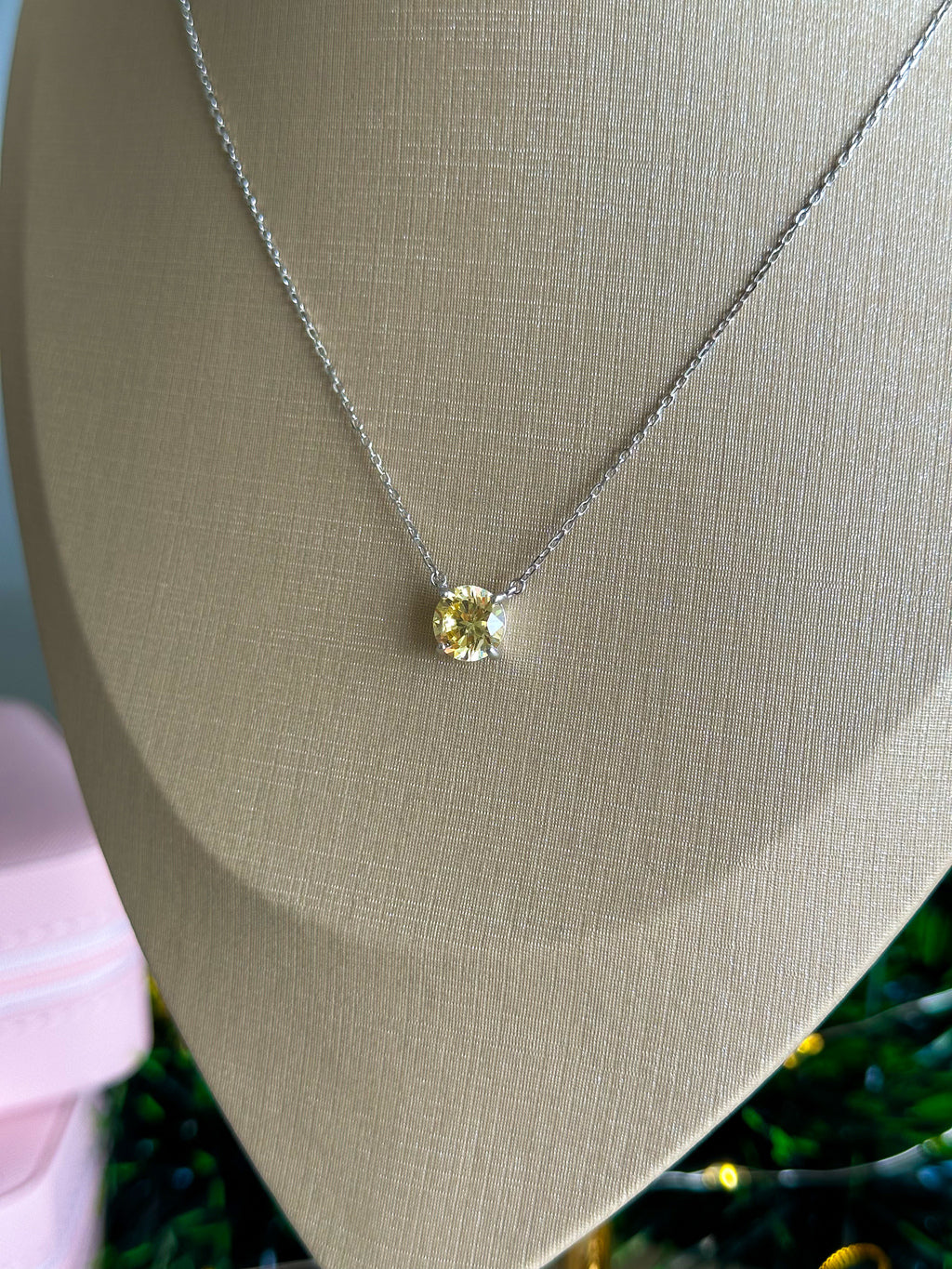 Colar Clair Yellow Fancy Prata 925