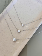 Colar Esme Moissanite 6,5mm Prata 925