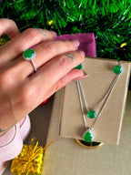 Colar Clair Esmeralda Prata 925