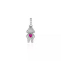 Pingente Pink Prata 925