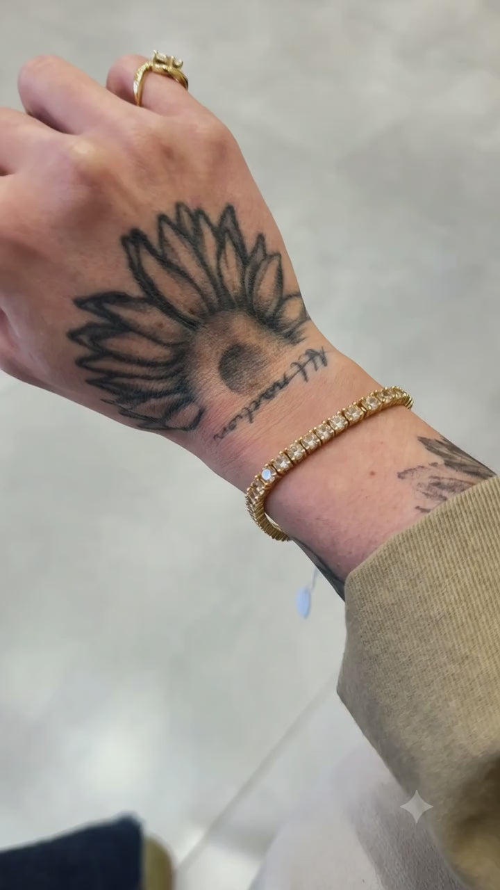Pulseira Riviera Clássica Champanhe Prata 925